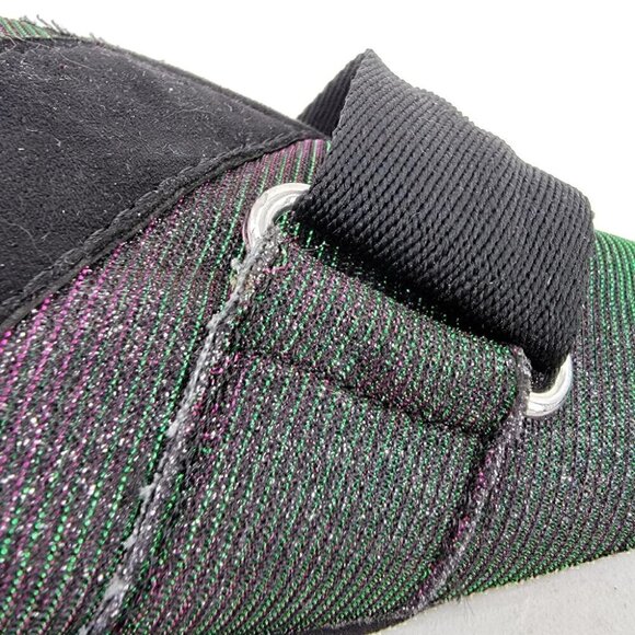 Juicy Couture Women's 6.5 Metalic Irridescent Hook and Loop Fashion Sneakers - Picture 11 of 12